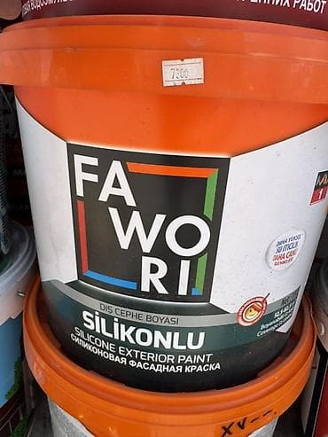 силиконовая пленка: Силиконовая фасадная краска FAWORI (Silikonlu, Silicone Exterior — 1