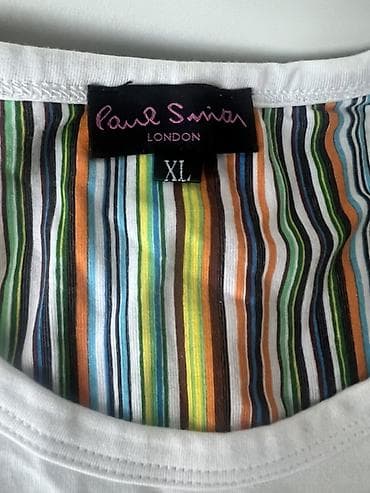 Үлпөт көйнөктөрү жана аксессуарлар: Футболка Paul Smith London, размер XL. - Цвет: белый - Принт — 2