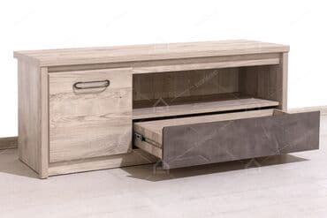 настройка телевизор: Артикул 00024136 Джаз Тумба RTV 1D1SN, Каштан найбори/Оникс, Анрекс — 6