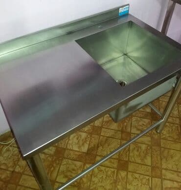 Посуда и кухонный инвентарь: Моика нержавеющая для кафе. Любые размеры. Мойка двухсекционная, Мойка — 6