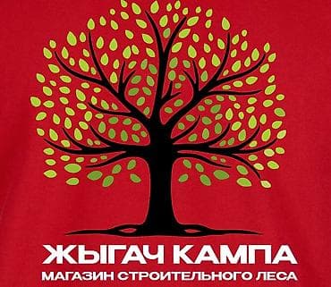 Мужская одежда: Футболка-поло с фирменной печатью «Жыгач Кампа — магазин строительного — 1