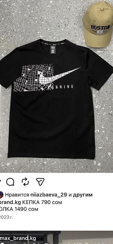 мужская водолазка: Мужская футболка, 3XL, 4XL, Moncler, Новый, цвет - Черный — 4