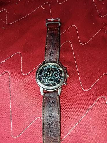 garmin 7: Наручные мужские часы с круглым корпусом и кожаным ремешком — 3