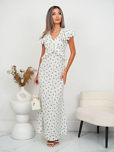 Повседневное платье, Made in KG, Лето, Длинная модель, S, M