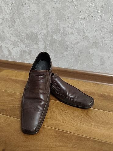 кожаные лоферы: Мужские кожаные лоферы (слипоны), коричневый цвет. - Верх — 2