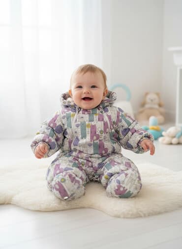 кышкы кийимдер: Комбинезон Тёплый детский комбинезон с капюшоном и — 1