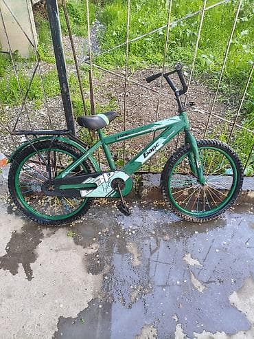 большие машины для детей: Детские велосипеды (2 шт.) 1) Зеленый «Барс»: - Размер колес примерно — 3