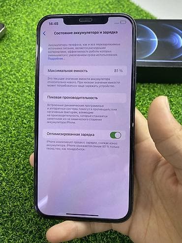 ayfon 14 pro max: IPhone 12 Pro Max, 256 ГБ, Pacific Blue, Коробка, 81 % — 3