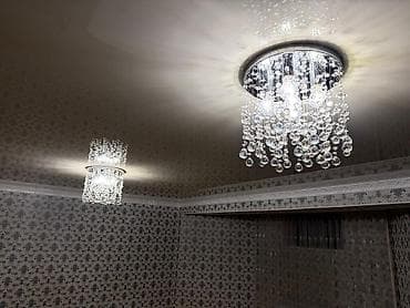 Потолочные светильники с хрустальными подвесками - Тип: накладные