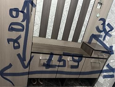 прихожая бишкек: Прихожая модульная в современном дизайне, двухцветный декор под дерево — 3