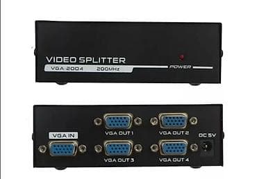 VGA сплиттер на 4 порта 200MHz (модель VGA-2004 / Сплиттер 1VG) -