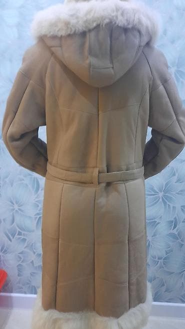 s: Дубленка, Классическая модель, Турция, По колено, С капюшоном, S — 2