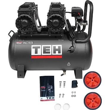 воздушный бачок: Бесшумный масляносвободный компрессор TEH TAC50L - Тип: электрический — 1