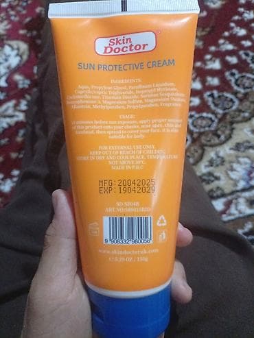 Личные вещи: Skin Doctor Sun Protective Cream SPF 80/PA+++ 80 + Солнцезащитный — 1
