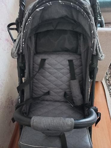 stark varg: Прогулочная коляска Mistar, цвет серый с геометрическим принтом — 3