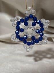 штора гирлянда на окно: Елочная подвеска «Шар » из бусин. - Форма: объёмный шар . - — 4