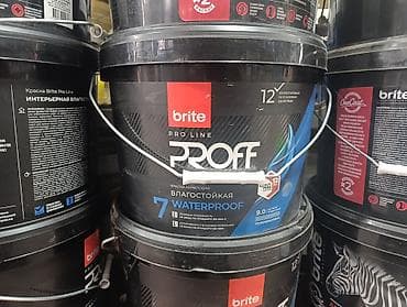 Краска акриловая влагостойкая Brite Pro Line PROFF, интерьерная