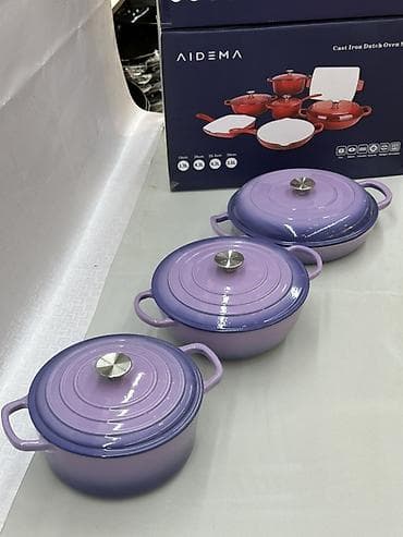 нутрия мясо: Чугунный набор посуды AIDEMA 7 в 1 с эмалированным покрытием Color — 2