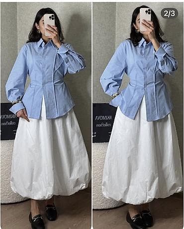 Юбка, Миди, Высокая талия