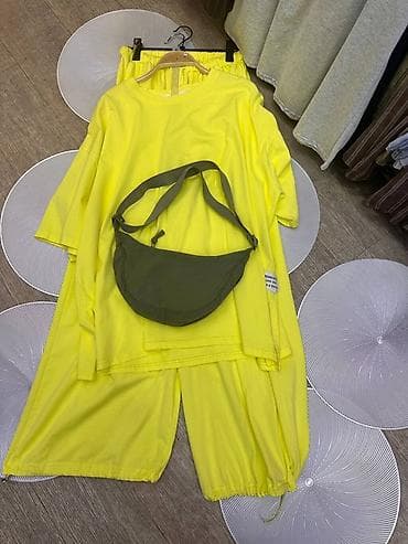 nike tech flees: Комплект унисекс из мягкого трикотажа: свободная футболка + просторные — 7