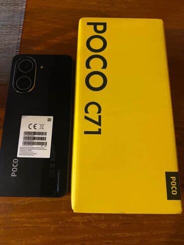 купить телефон поко м3 бу: Poco C71, Новый, 4 ГБ, цвет - Черный, 2 SIM — 2