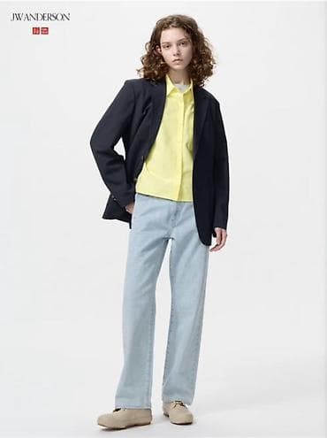 одежды на прокат: Мужские джинсы, M, Uniqlo, Новый, цвет - Голубой, Самовывоз, Платная доставка — 1