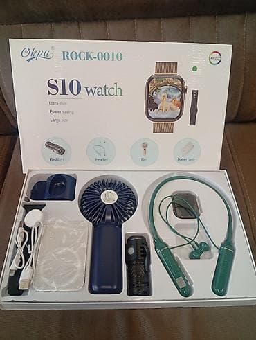 Набор Okpu ROCK-0010 S10 watch + аксессуары Смарт-часы S10 (AMOLED) — 1