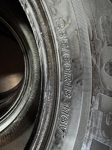 5114 r15: Шины 285 / 60 / R 18, Лето, Б/у, Комплект, Внедорожные (АТ/МТ), Япония, Bridgestone — 5