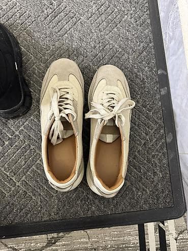 Босоножки, сандалии, шлепанцы: Мужские кроссовки, 42, Massimo Dutti, Б/у, цвет - Бежевый — 3