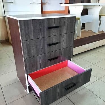 тумбы комоды с зеркалом: Комод для одежды, Новый, С зеркалом, ЛДСП, цвет - Белый, Бесплатная доставка — 12