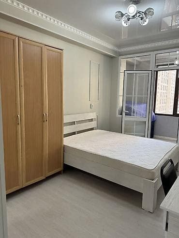 osh flat: 3 комнаты, 10 мкр Риэлтор, Без животных, от 6 месяцев, С мебелью полностью — 9