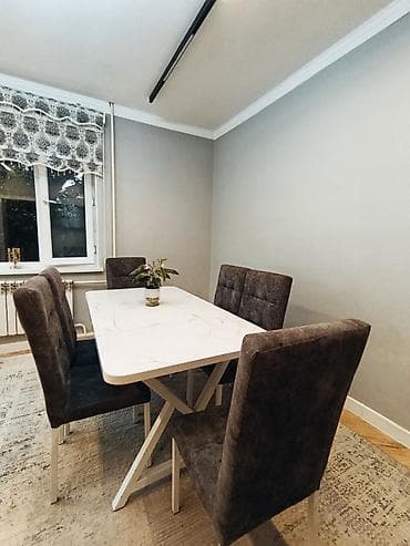 office table: Кухонный стол и стул, Б/у, цвет - Белый — 1