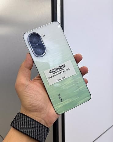 4 tb: Redmi, Redmi A5, Б/у, 128 ГБ, цвет - Зеленый, 2 SIM — 1