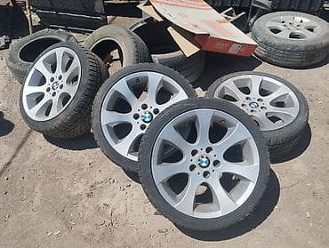Комплект оригинальных литых дисков BMW с шинами. 225/40/18 - — 3