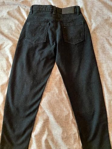 m16 mini: Мужские джинсы Denim, цвет черный. От 8-11 лет новые. - Посадка — 2