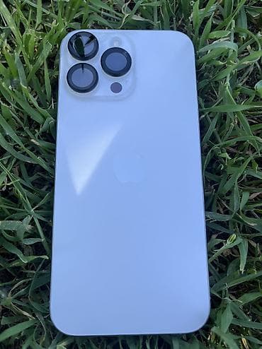 iphone 5с: IPhone 16 Pro Max, Б/у, 256 ГБ, White Titanium, Зарядное устройство, Защитное стекло, Чехол, 95 % — 1