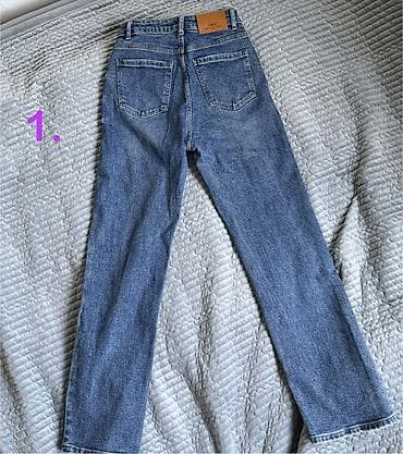 second hand: 1. Джинсы по 500с. 2. Рубашка и брюки по 700с. 3. Бежевый костюм — 4