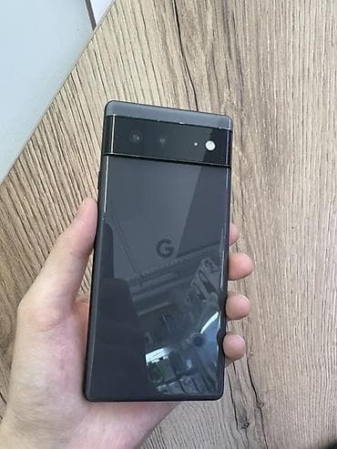 Google Pixel 6, Б/у, 128 ГБ, цвет - Черный, 1 SIM