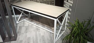стол со стеклянной поверхностью: Продаю новый стол длина 1м 66 см ширина 66 см высота 75 см (стоят — 1