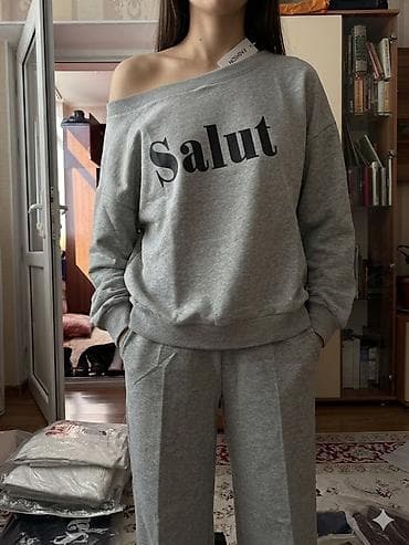 tech fleese: Брючный костюм, Прямые, Made in KG, Хлопок, Осень-весна — 2