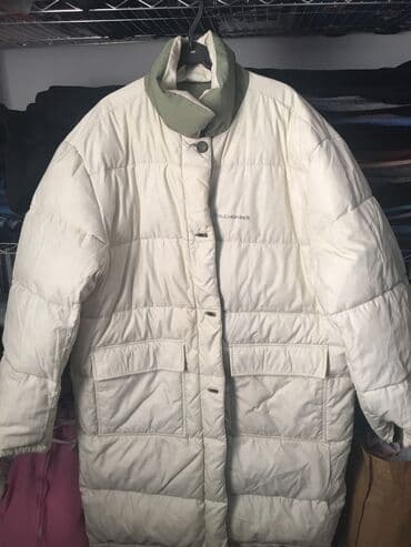 двухсторонняя: Пуховик удлиненный двухсторонний, пух натуральный, размер 50-54 — 3