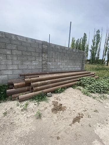 брама белое золото: Металлопрокат: круглые трубы, Сталь, Бесшовная, Без покрытия, Б/у — 2