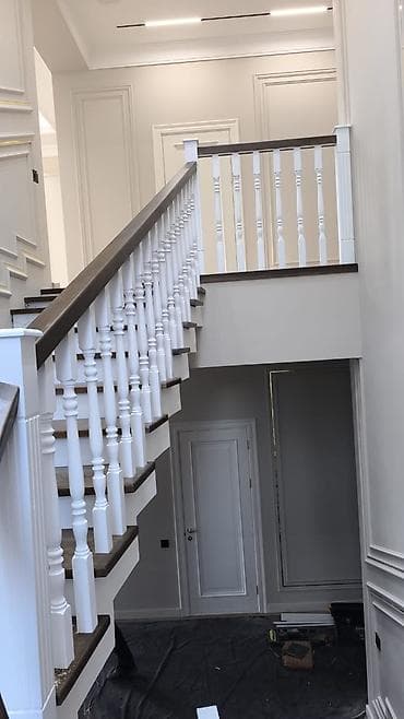 Оборудование для производства: Деревянная лестница Для дома, Бесплатный замер, Форма лестницы: Прямая, Стиль: Классический — 5