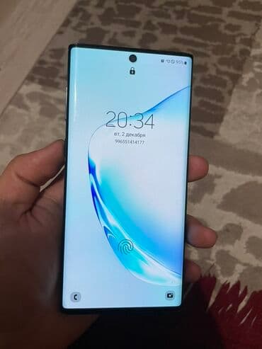 интерактивные: Samsung Note 10, Б/у, 256 ГБ, цвет - Черный, 2 SIM — 1