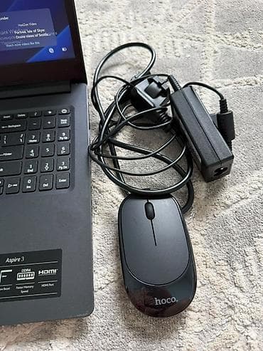 Ноутбук Acer Aspire 3 + проводная мышь Hoco и зарядное устройство