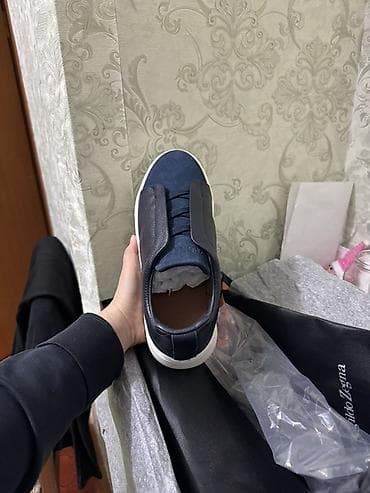 бут кийим жыйнагыч: Мужские кеды Ermenegildo Zegna - Модель: низкие слип-он/кеды с — 3