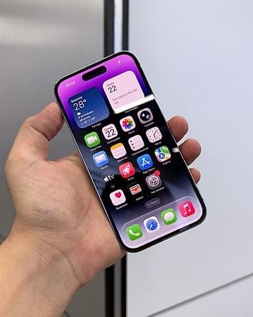 IPhone 14 Pro, Б/у, 256 ГБ, Deep Purple, Защитное стекло, Чехол, В рассрочку, 78 % — 2