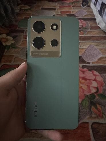 Infinix HOT 50, Б/у, 256 ГБ, цвет - Зеленый, 2 SIM