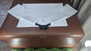 белые: Базовые однотонные футболки оверсайз - Крой: свободный оверсайз — 8