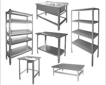 Мебель из нержавейки стеллажи моечные ванны кондитерские шпильки at lalafo.kg Мебель из нержавейки стеллажи моечные ванны кондитерские шпильки